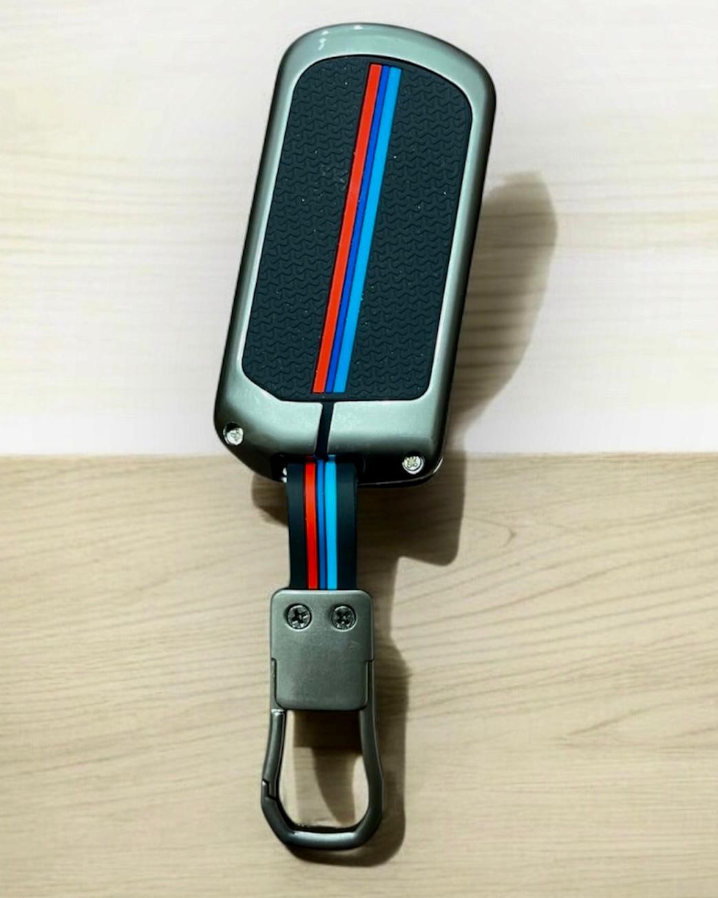 Mahindra 3 Button Flip Key Cover Compitable with Mahindra Scorpio Classic | Scorpio N, Marazzo | XUV 300, XUV 700 | XUV 400 EV | Bolero | Thar | TUV