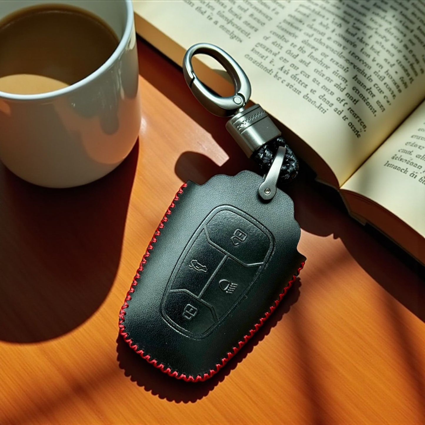 TATA 4 Button Key Cover Compatible with Tata Nexon | Harrier | Safari | Altroz | Tigor | Punch | Tiago EV | Nexon EV