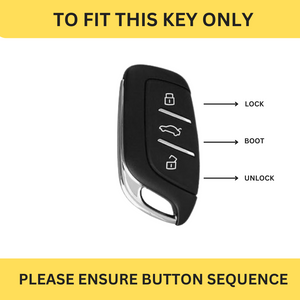 MG Astor & ZS EV Metal Cover for 3 Button Smart Key