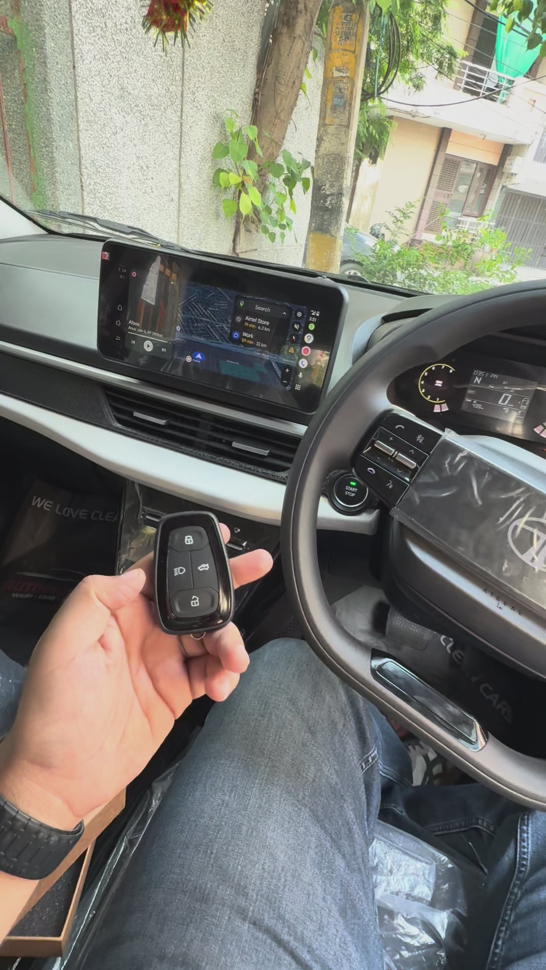 TATA 4 Button Key Cover Compatible with Tata Nexon | Harrier | Safari | Altroz | Tigor | Punch | Tiago EV | Nexon EV