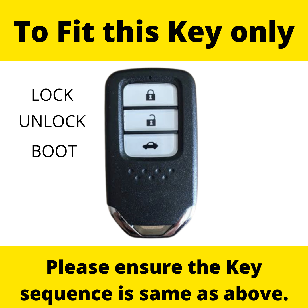 Honda City, Jazz & Amaze | Three Button - Smart Key Cover